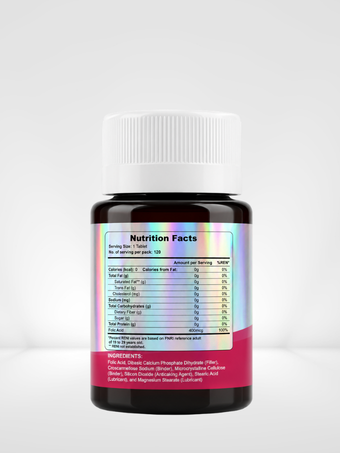 Wowhappy FOLIC ACID 120 Tablets | Vitamin B9 Food Supplement | Support Red Blood Cell | FDA Approved