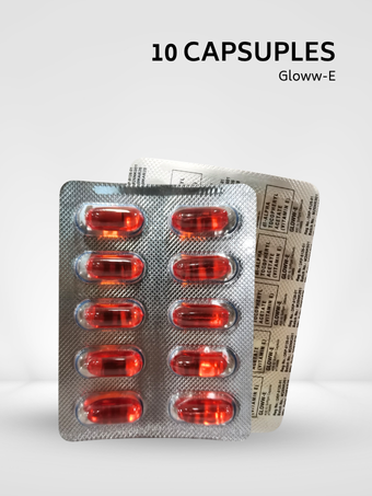 Wowhappy GLOWW-E 400 IU Vitamin E Softgel Capsules for Healthy & Younger Looking Skin EXP DATE : MARCH 19, 2028