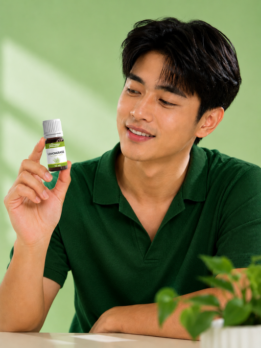 LEMONGRASS Aromatic Oil 10ML | Fresh Herbal Citrus Oil for Diffuser, Massage, Aromatherapy & Home Fragrance 1086