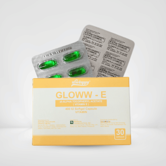 Wowhappy GLOWW-E 400 IU Vitamin E Softgel Capsules for Healthy & Younger Looking Skin EXP DATE : JUNE 24, 2026 1080