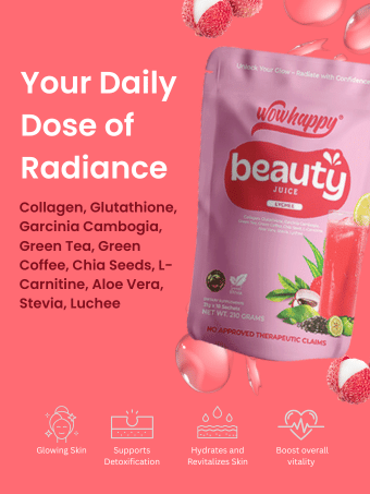 Wowhappy Beauty Juice - Lychee Flavor (10 Sachets)
