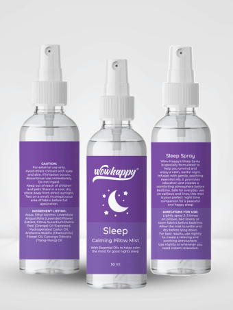 Wowhappy Sleep Calming Pillow and Linen Mist Spray 50ML