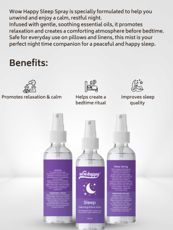 Wowhappy Sleep Calming Pillow and Linen Mist Spray 50ML