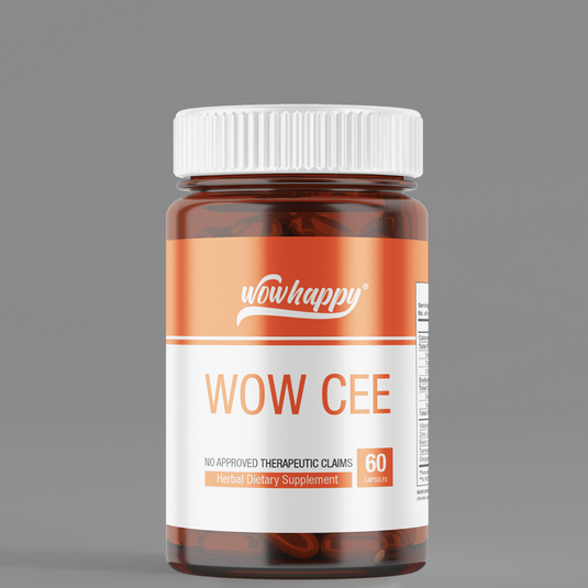 Wowhappy Wow Cee Vitamin C + Zinc + Turmeric 550 mg 60 Caps EXPIRATION : FEB 01 2025
