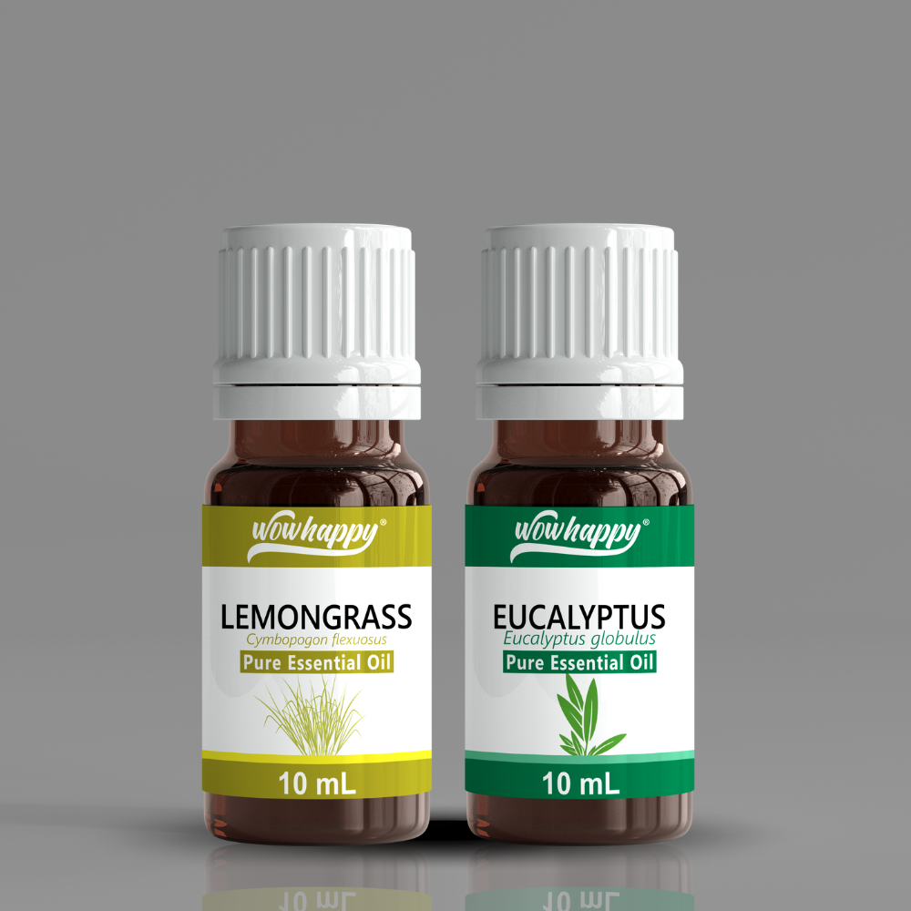 COMBO Lemongrass and Peppermint Essential Oil Blend – Wowhappy